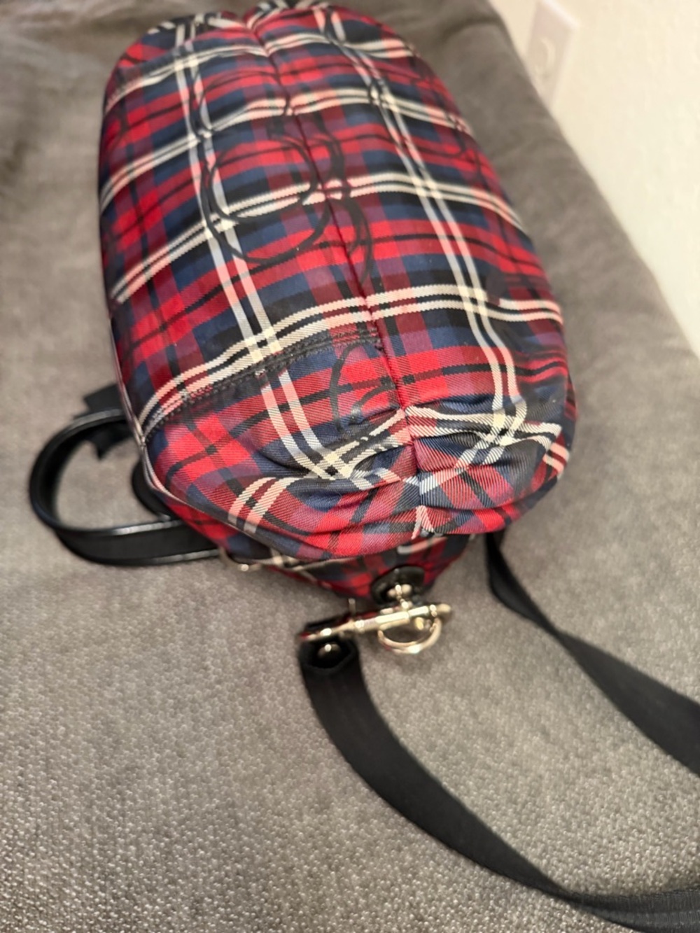 Coach Poppy Tartan Plaid Signature Glam Tote No. H1171-18714 - Picture 6 of 10